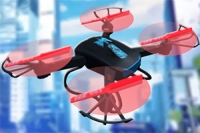 Itt egy drón vezetős szimulációs játék 3D-s animációkkal