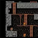 Rick Dangerous Egy pixelgrafikás labirintus képe több létrával és csapdával kőfalak között