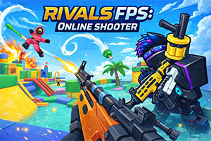 Rivals FPS: Online Shooter egy gyors, kockás lövöldözős játék online csatákkal