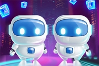 Segíts Robo Bros-nak minél több holo-kocka gyűjtésében, miközben