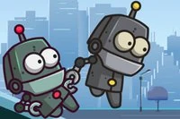 Segíts kijutni a két robotnak a szintekről