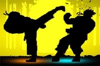 A Shadow Fighters tagjai felsorakoztak a pályán