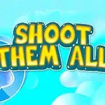 Színes, kék háttér előtt sárga szöveg: SHOOT THEM ALL
