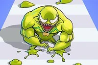 Az igazságos hős eldöntötte, hogy megmenti a várost Slime emberként