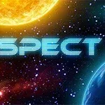 Űrhajó lebeg egy bolygó felett, a háttérben a világűr csillagai és egy nap látható, mellette a SPECT felirat