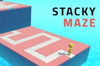 Stacky Maze egy kockagyűjtő játék