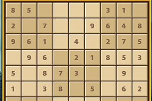9x9-es rács különböző számokkal kitöltve
