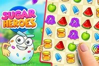 A Sugar Heroes köszönt téged az új lenyűgöző match 3 kirakósban!