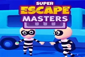 Két rajzfilmszerű, csíkos ruhába öltözött figura szemben áll egymással, háttérben egy kék jármű