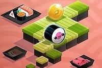 Játssz az ínycsiklandó sushi-rollok egyikével, és juss el minél messzebb