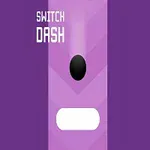 Lila háttér előtt fekete gömb és fehér sáv látható, a bal felső sarokban SWITCH DASH szöveg