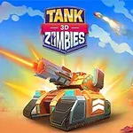 Egy futurisztikus tank világos, színes háttérrel, amelyből rakéták és lövések indulnak ki