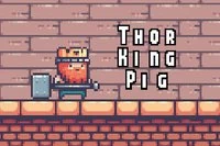 Szórakoztató 2D játék King Piggel, sok különböző szinttel, csapdákkal
