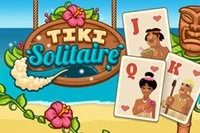 Tiki Solitaire egy időalapú változata a népszerű Solitaire