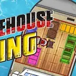 Egy csónak raktere a vízen, benne színes konténerek és a WAREHOUSE KING felirat
