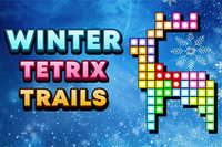 Winter Tetrix Trails egy hangulatos, formakitöltős kirakós egy havas